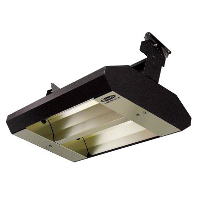2 Lamp 8MM 3.2KW 208V 60Asym Mul-T-Mount Electric Infrared Heater Bronze Finish With Amber Gray Sleeves