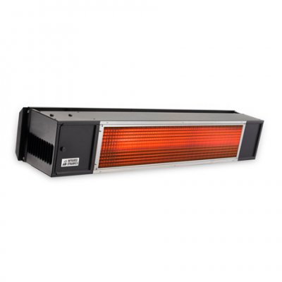 Two Stage Hardwired 25,000 To 34,000 BTU Infrared Heater - Black