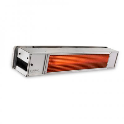 Two Stage Hardwired 25,000 To 34,000 BTU Infrared Heater - Stainless Steel
