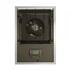 2000W 208V Heavy-Duty Fan Forced Wall Heater w Set Back Stat & back can