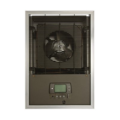 3000W 208V 3P Heavy-Duty Fan Forced Wall Heater w Set Back Stat & back can