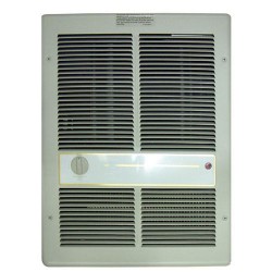 4000W 277V Fan Forced Wall Heater w/o Summer Fan Sw, SP Stat, Ivory