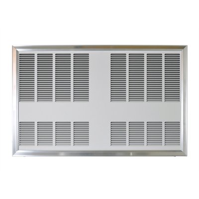 6000W,208V 3 Phase Heavy-Duty Fan Forced Wall Heater w/stat and relay, White