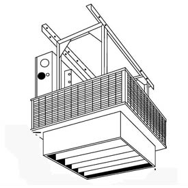 Linear Louvered Diffuser For Downflow Unit Heaters