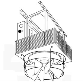 Radial Louvered Cone Diffuser For Downflow Unit Heaters