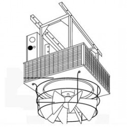 Radial Louvered Cone Diffuser For Downflow Unit Heaters